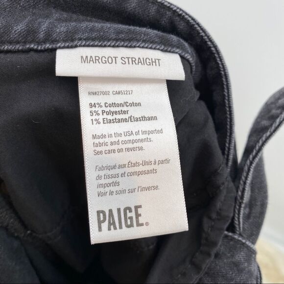 Paige Margot Straight Tie Waist Raw Hem Jeans 31 - Picture 11 of 11